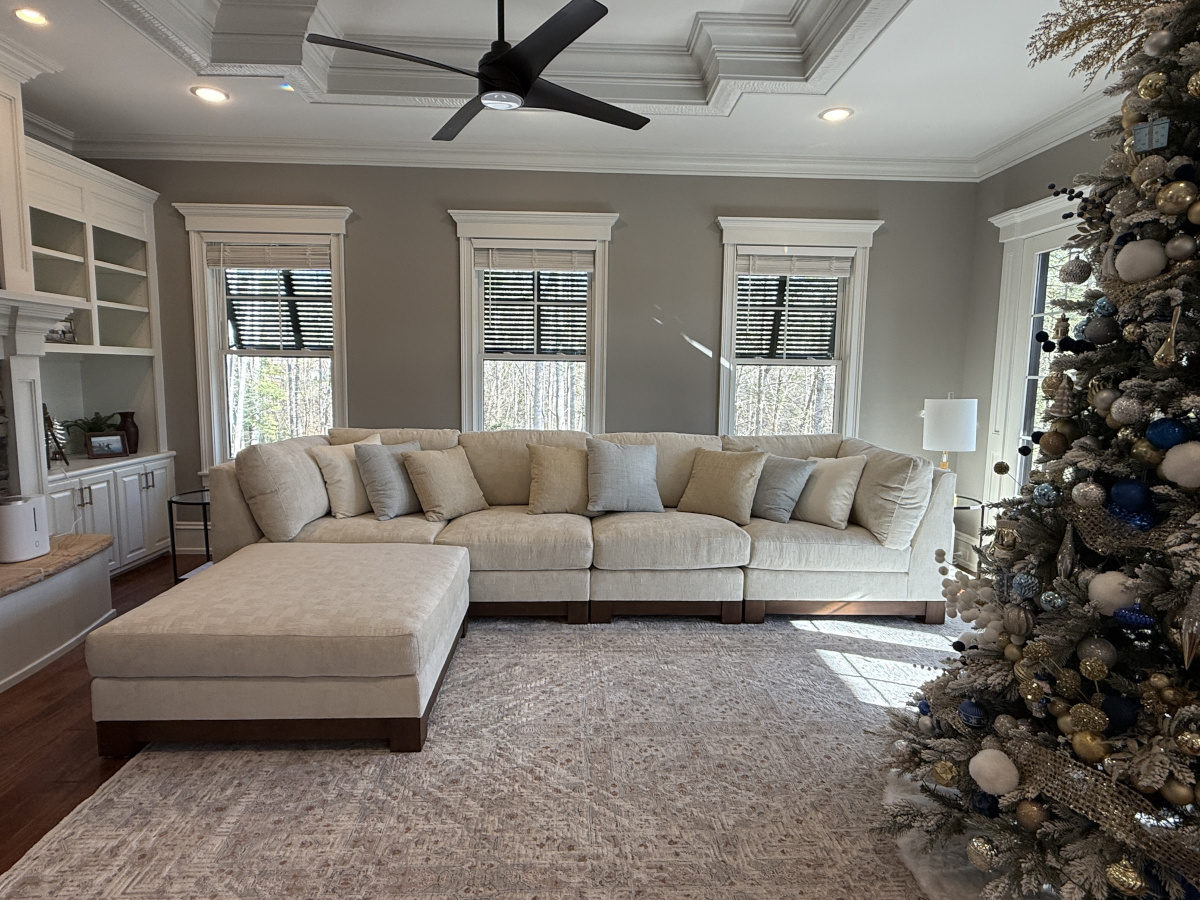 Cindy Hall customer's new Oliver Sectional by MT Company